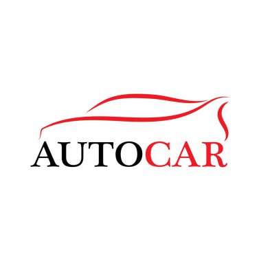 Araba silueti logo taşıyıcı şablon simgeleri