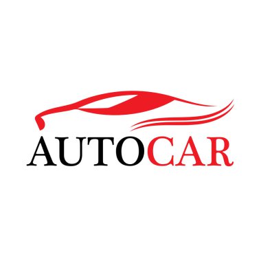 Araba silueti logo taşıyıcı şablon simgeleri