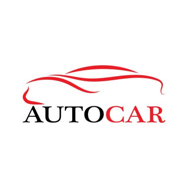 Araba silueti logo taşıyıcı şablon simgeleri