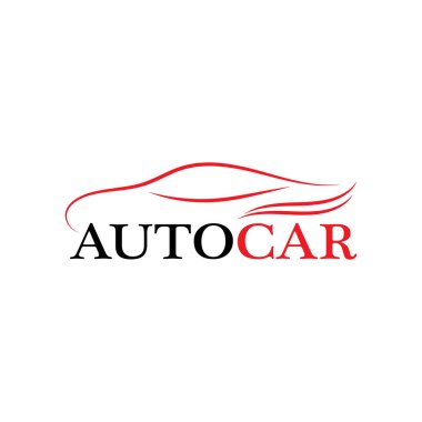 Araba silueti logo taşıyıcı şablon simgeleri