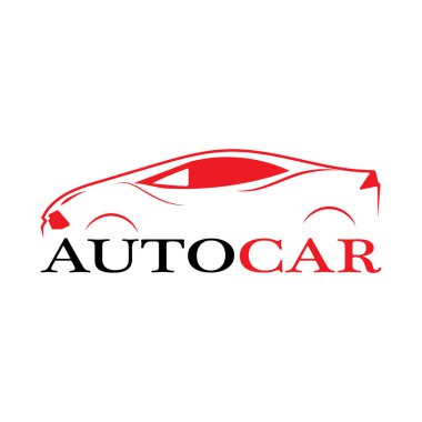 Araba silueti logo taşıyıcı şablon simgeleri