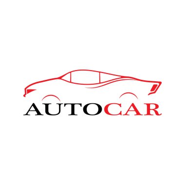 Araba silueti logo taşıyıcı şablon simgeleri