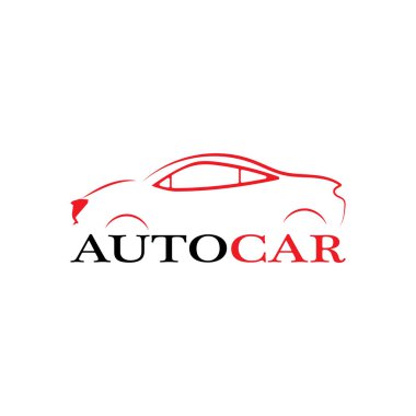 Araba silueti logo taşıyıcı şablon simgeleri