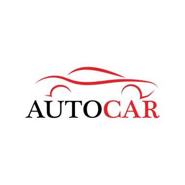 Araba silueti logo taşıyıcı şablon simgeleri