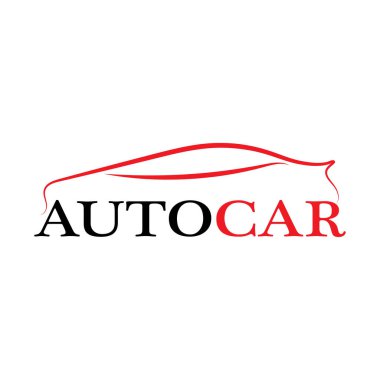 Araba silueti logo taşıyıcı şablon simgeleri