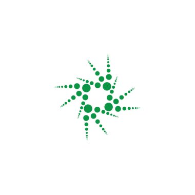 Yarım ton logo vektör tasarım şablonu