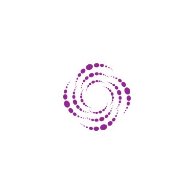 Yarım ton logo vektör tasarım şablonu