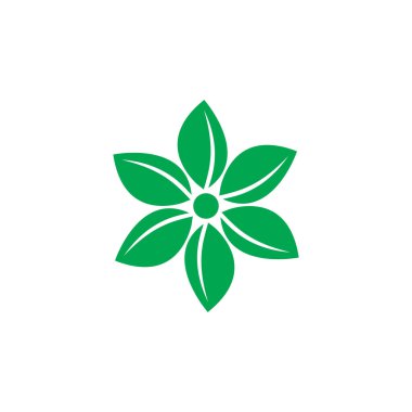 Yeşil yapraklı ekoloji doğa element vektörü