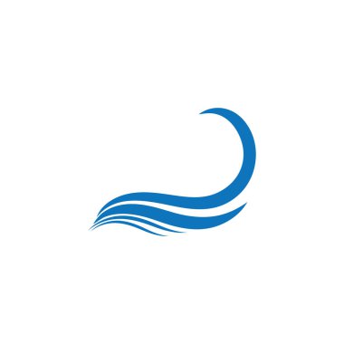 Su Dalgası sembolü ve simge logo şablonu vektörü