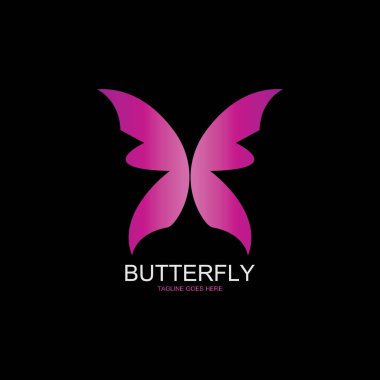 Güzellik Kelebeği Vektör simgesi tasarımı