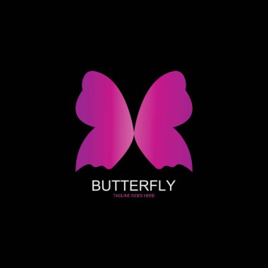 Güzellik Kelebeği Vektör simgesi tasarımı