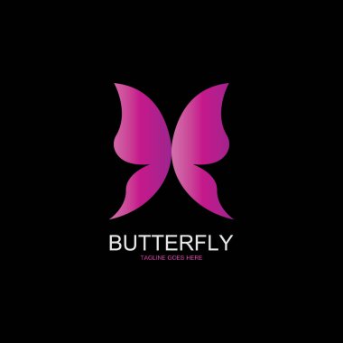 Güzellik Kelebeği Vektör simgesi tasarımı