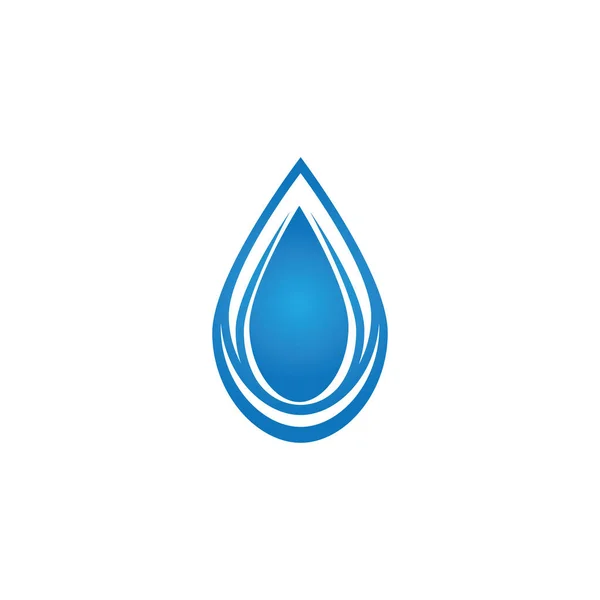 Water Drop Logo Template Illustration Vector — Stock Vector