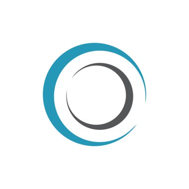 Çember logosu ve sembolleri TEMPLATE Vektörü ILLUSTRASYONU