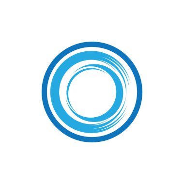 Çember logosu ve sembolleri TEMPLATE Vektörü ILLUSTRASYONU