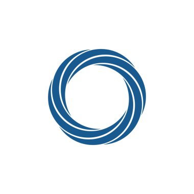 Çember logosu ve sembolleri TEMPLATE Vektörü ILLUSTRASYONU