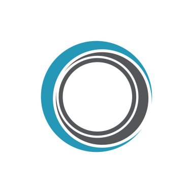 Çember logosu ve sembolleri TEMPLATE Vektörü ILLUSTRASYONU