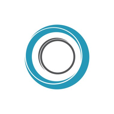 Çember logosu ve sembolleri TEMPLATE Vektörü ILLUSTRASYONU