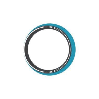 Çember logosu ve sembolleri TEMPLATE Vektörü ILLUSTRASYONU