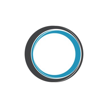 Çember logosu ve sembolleri TEMPLATE Vektörü ILLUSTRASYONU