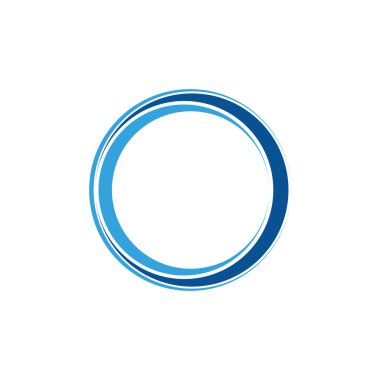 Çember logosu ve sembolleri TEMPLATE Vektörü ILLUSTRASYONU