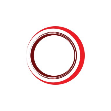 Çember logosu ve sembolleri TEMPLATE Vektörü ILLUSTRASYONU