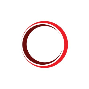 Çember logosu ve sembolleri TEMPLATE Vektörü ILLUSTRASYONU