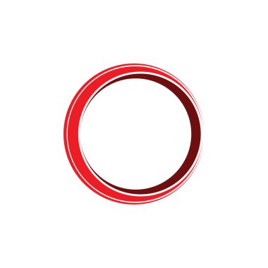 Çember logosu ve sembolleri TEMPLATE Vektörü ILLUSTRASYONU