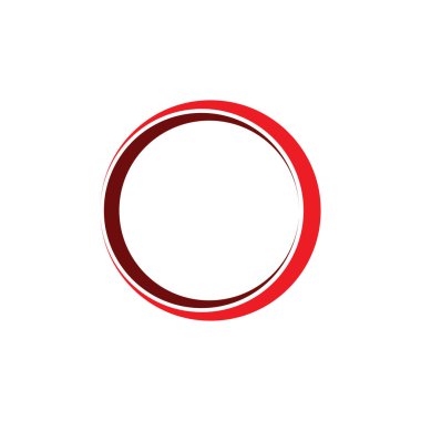 Çember logosu ve sembolleri TEMPLATE Vektörü ILLUSTRASYONU