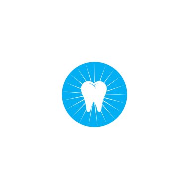 Diş logosu ve semboller şablon simgeleri uygulaması