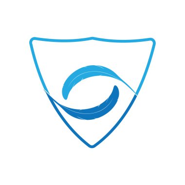 Tüy kalem yazma işareti logo şablonu uygulama simgeleri