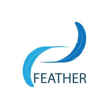 Tüy kalem yazma işareti logo şablonu uygulama simgeleri