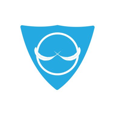 Tüy kalem yazma işareti logo şablonu uygulama simgeleri