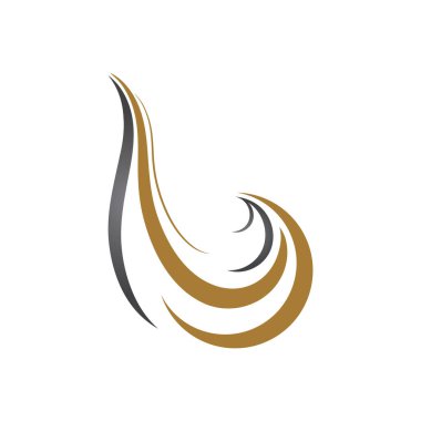 saç logosu ve sembol tasarım vektör şablonu