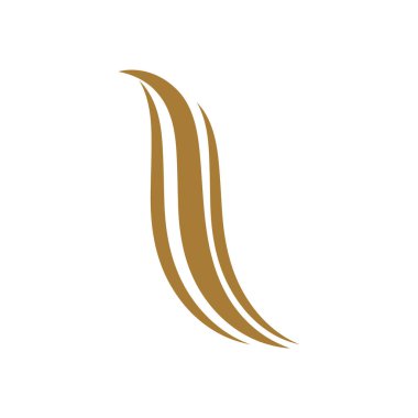 saç logosu ve sembol tasarım vektör şablonu