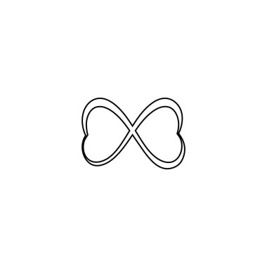 Sonsuzluk Tasarımı Vektör Simgesi Logo şablonu tasarımı