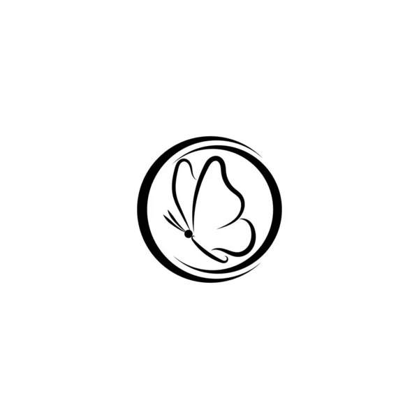 Butterfly Konceptualny Prosty Logo Design Szablon Wektor Ilustracji — Wektor stockowy