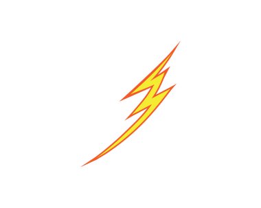 Şimşek şimşeği elektrik logosu tasarım şablonu