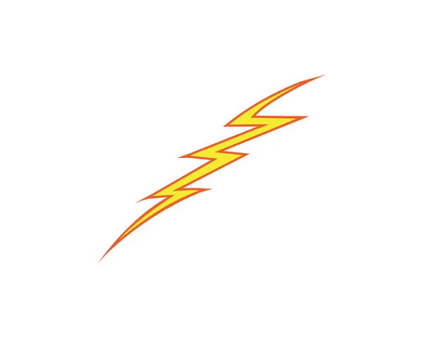 Lightning Thunderbolt Electricity Logo Design Template — Stock Vector