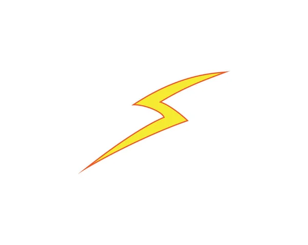 Relâmpago Trovão Eletricidade Logotipo Modelo Design —  Vetores de Stock