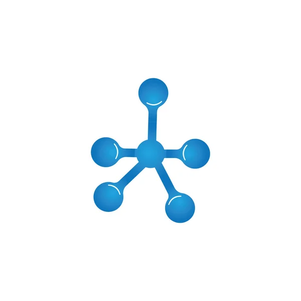 Molekül Symbol Logo Vorlage Vektor Illustration Design — Stockvektor
