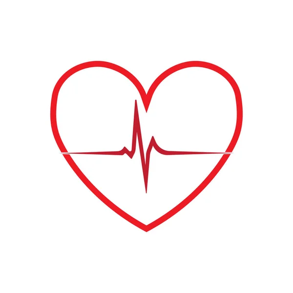 Arte Design Saúde Médico Heartbeat Pulse — Vetor de Stock
