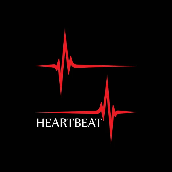 Arte Design Saúde Médico Heartbeat Pulse —  Vetores de Stock