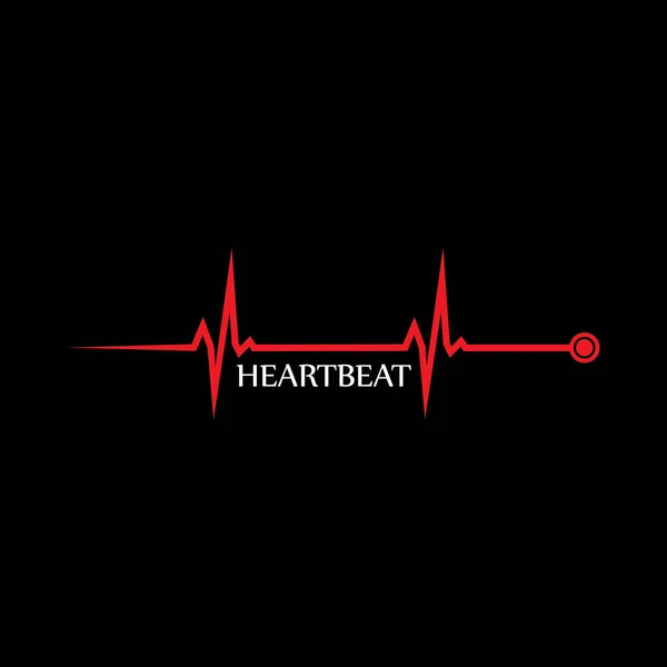 Arte Design Saúde Médico Heartbeat Pulse —  Vetores de Stock