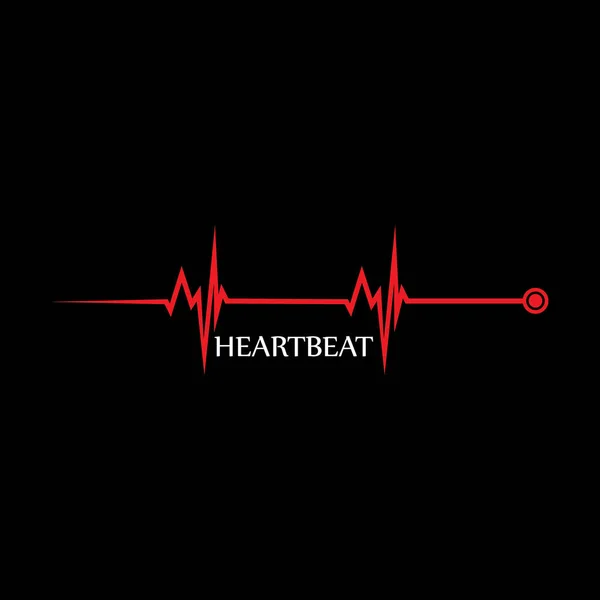 Arte Design Saúde Médico Heartbeat Pulse — Vetor de Stock