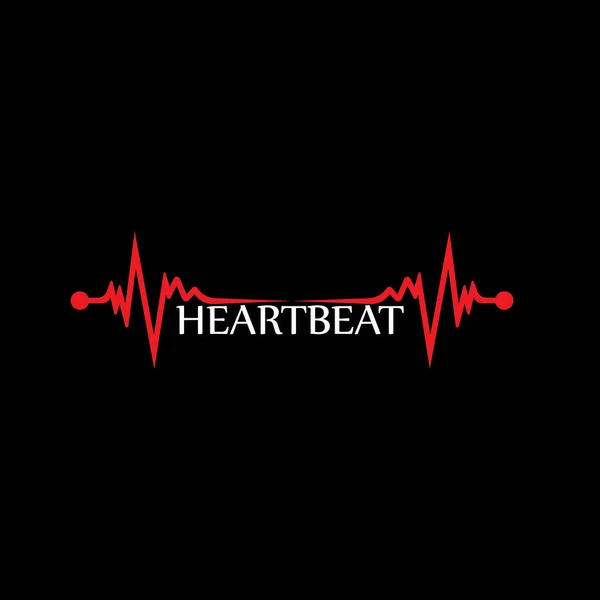 Arte Design Saúde Médico Heartbeat Pulse —  Vetores de Stock