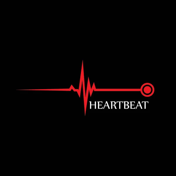 Arte Design Saúde Médico Heartbeat Pulse —  Vetores de Stock