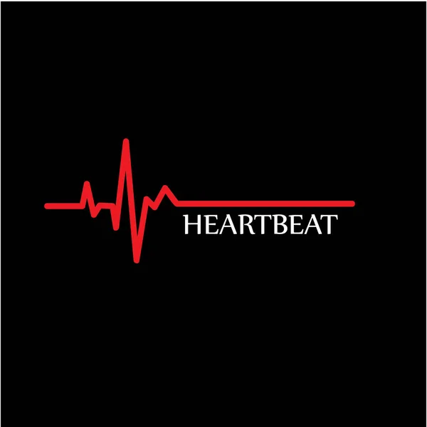 Art Design Heartbeat Medyczny Zdrowia — Wektor stockowy