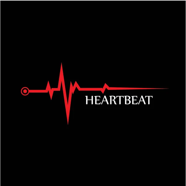 Arte Design Saúde Médico Heartbeat Pulse —  Vetores de Stock