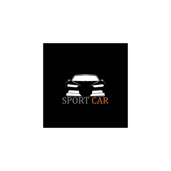 Sport Carro Silhueta Logotipo Vector Modelo Ícones App —  Vetores de Stock